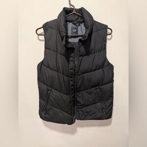 GAP Black Puffer Vest